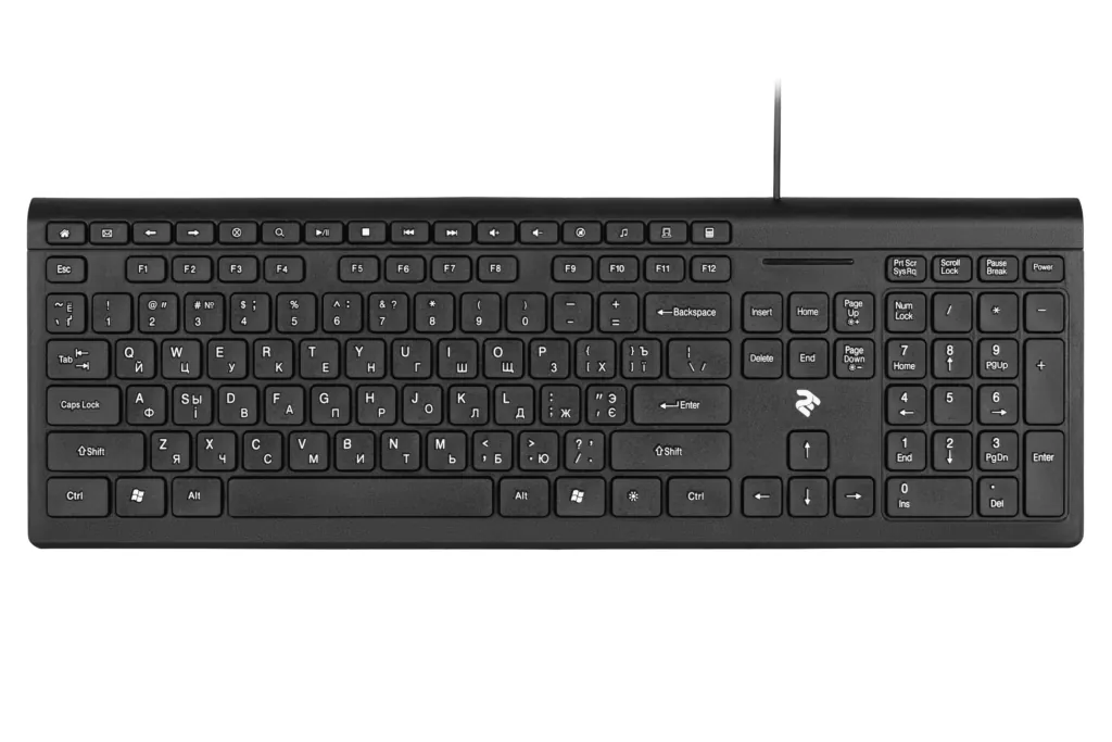 Keyboard 2E KM1020 Slim Black