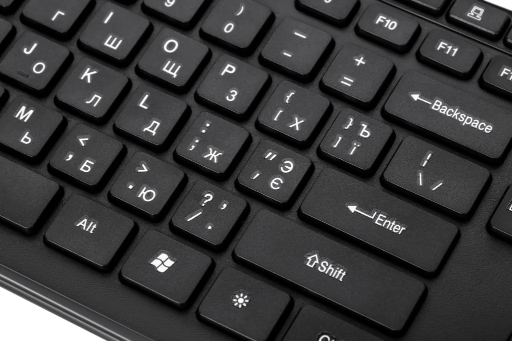 Keyboard 2E KM1020 Slim Black