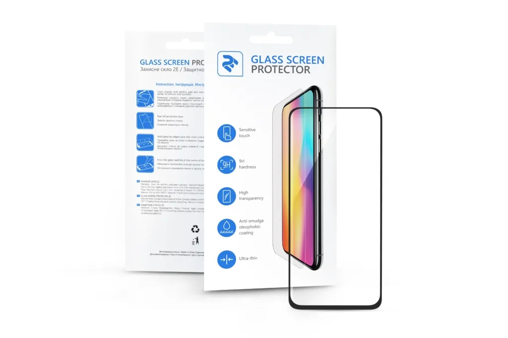 Protective Glass 2E Basic for Huawei Y6 Pro 2019/Y6 2019/Honor Play 8A, 3D FG, Black