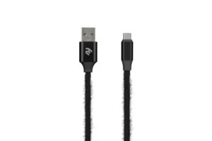 2E Fur USB 2.0 to MicroUSB Cable, 1m, Black
