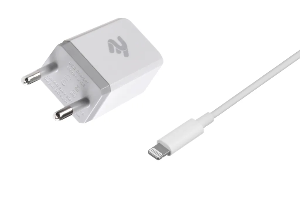 Мережевий ЗП USB Wall Charger+кабель Lightning, White
