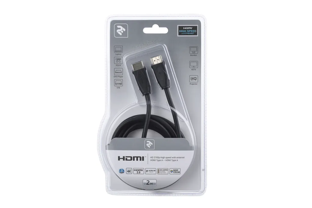 Кабель 2E HDMI to HDMI, (AM/AM), 2 м