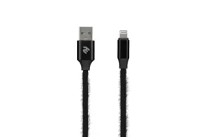 Кабель 2E Fur USB 2.0 to Lightning Cable, 1м, Black