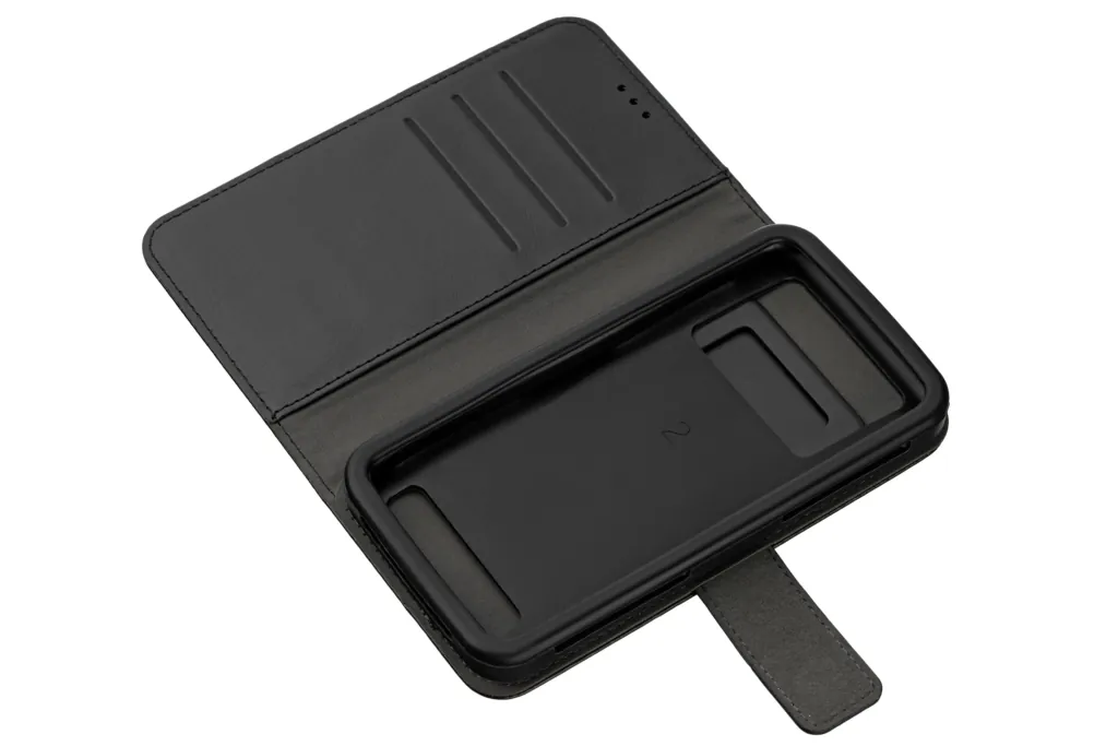 Чехол 2E Eco Leather универсальный для смартфонов с диагональю 5.5-6″, Black
