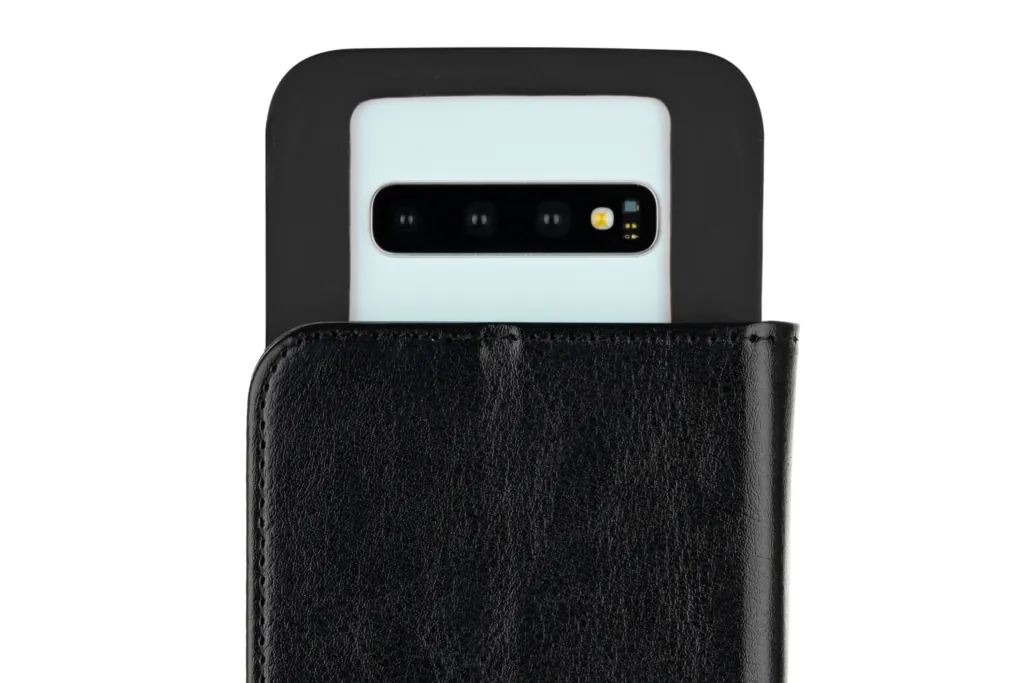Чехол 2E Eco Leather универсальный для смартфонов с диагональю 5.5-6″, Black
