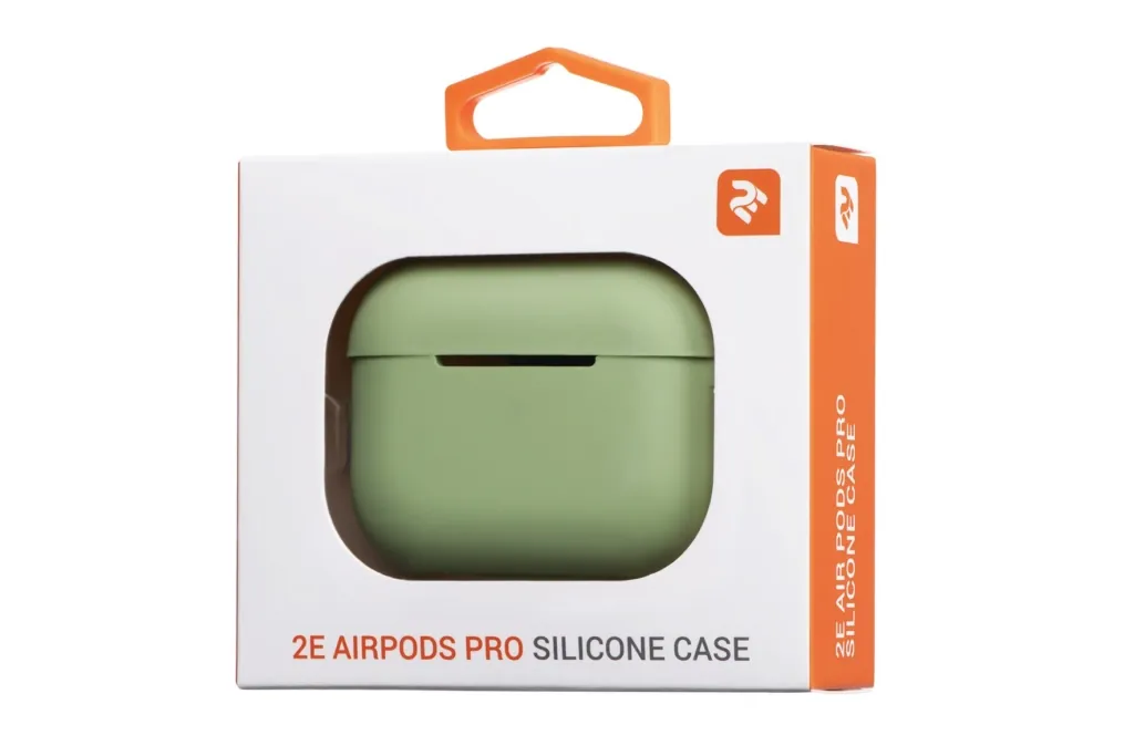 Чохол 2Е для навушників Apple AirPods Pro, Pure Color Silicone (2.5mm), Light green
