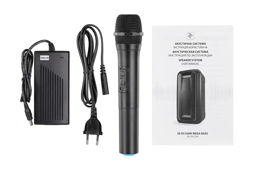 Акустическая система 2E DS160W Mega Bass Black