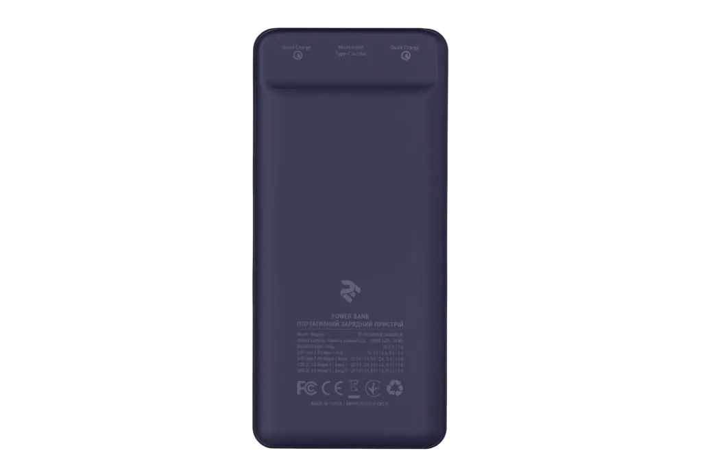 Power Bank 2E 20000 mAh PD Quick Charge Dark Blue