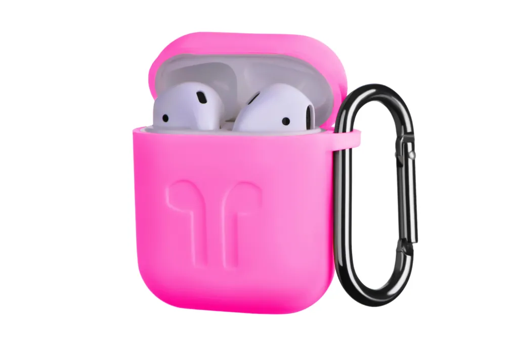 Чохол 2Е для Apple AirPods, Pure Color Silicone Imprint (1.5mm), Fuchsia