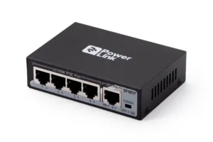 Switch 2E PowerLink SP401F 5xFE (4x FE PoE, 1xFE Uplink, 50W), unguided