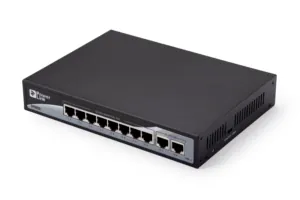Switch 2E PowerLink SP802G 10xGE (8xGE PoE, 2xGE Uplink, 150W), unguided