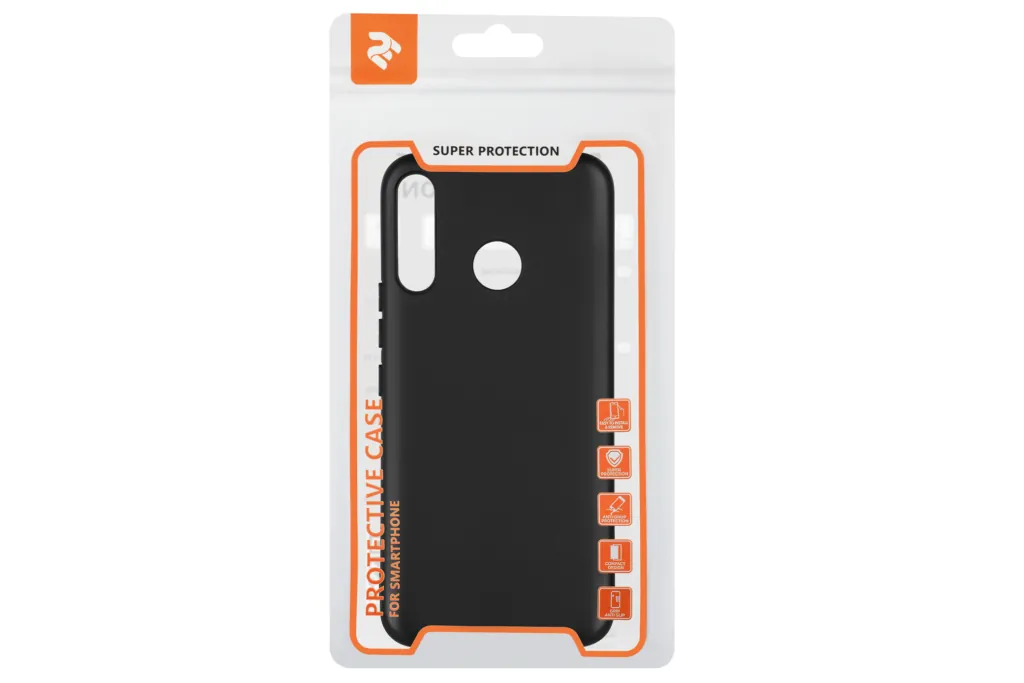 2Е Basic Case for TECNO SPARK 4, Soft feeling, Black