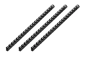 2E Plastic combs for the binder 10 mm, black, 100 pcs