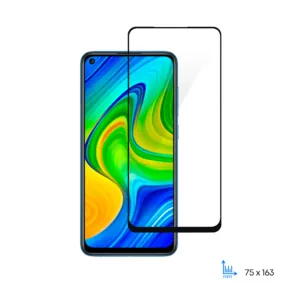 Защитное стекло 2E Basic для Xiaomi Redmi Note 9, 2.5D FCFG, black border