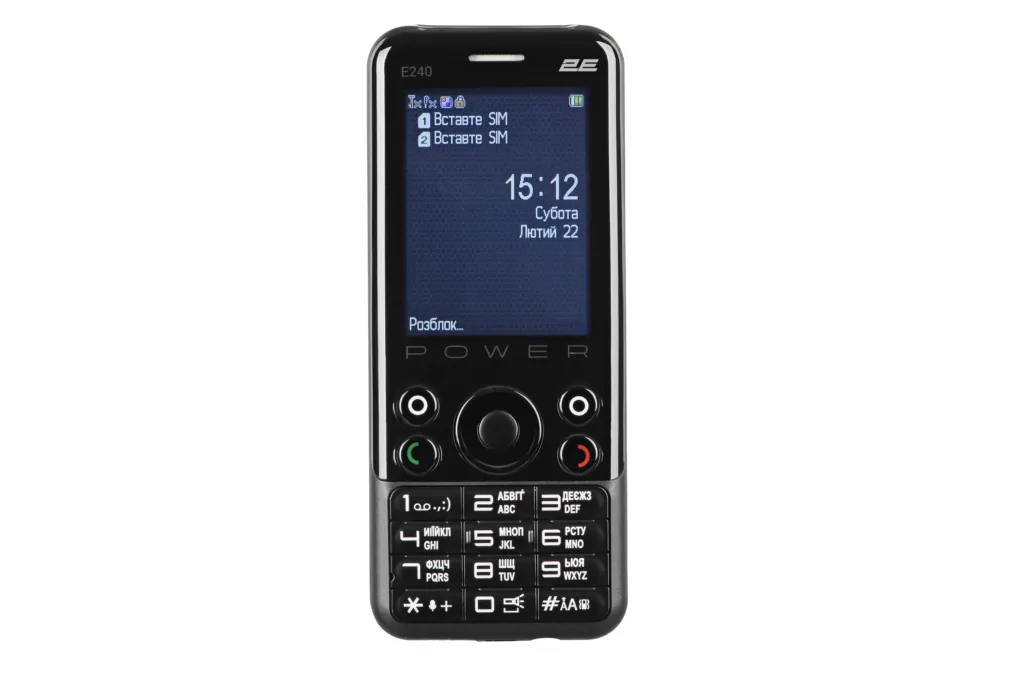Мобильный телефон 2E E240 POWER DualSim Black