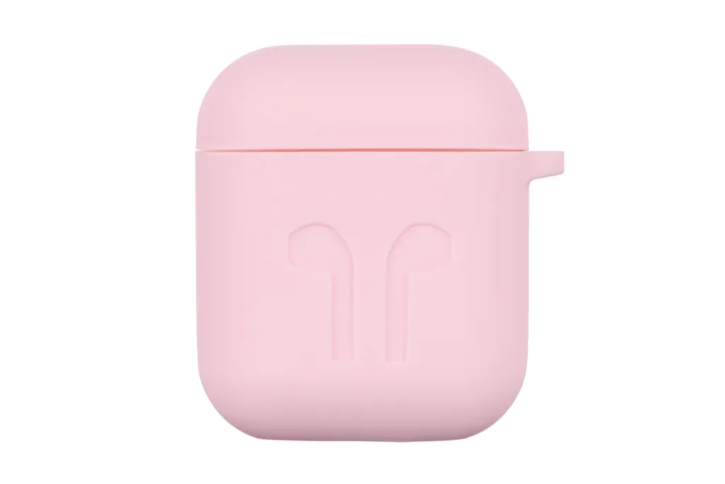 Чохол 2Е для Apple AirPods, Pure Color Silicone Imprint (1.5mm), Light pink