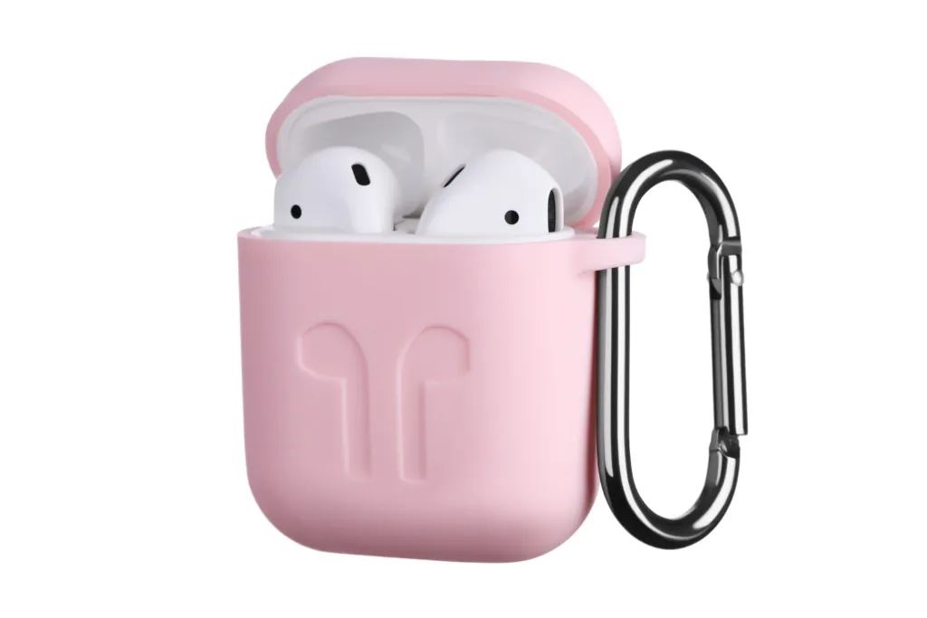 Чохол 2Е для Apple AirPods, Pure Color Silicone Imprint (1.5mm), Light pink