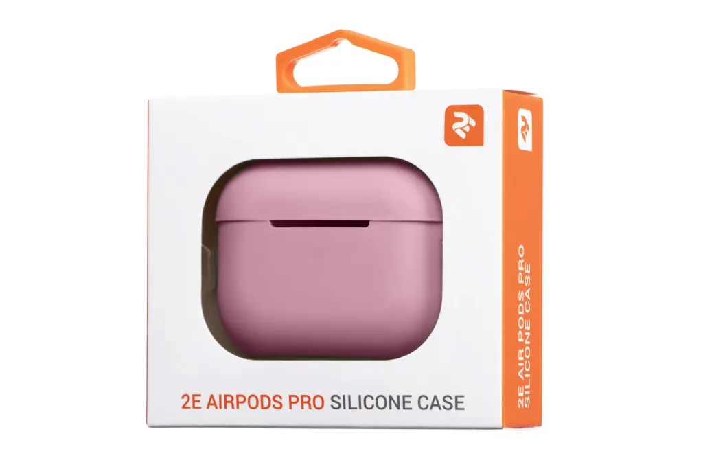 Чехол 2Е для наушников Apple AirPods Pro, Pure Color Silicone (2.5mm), Pink