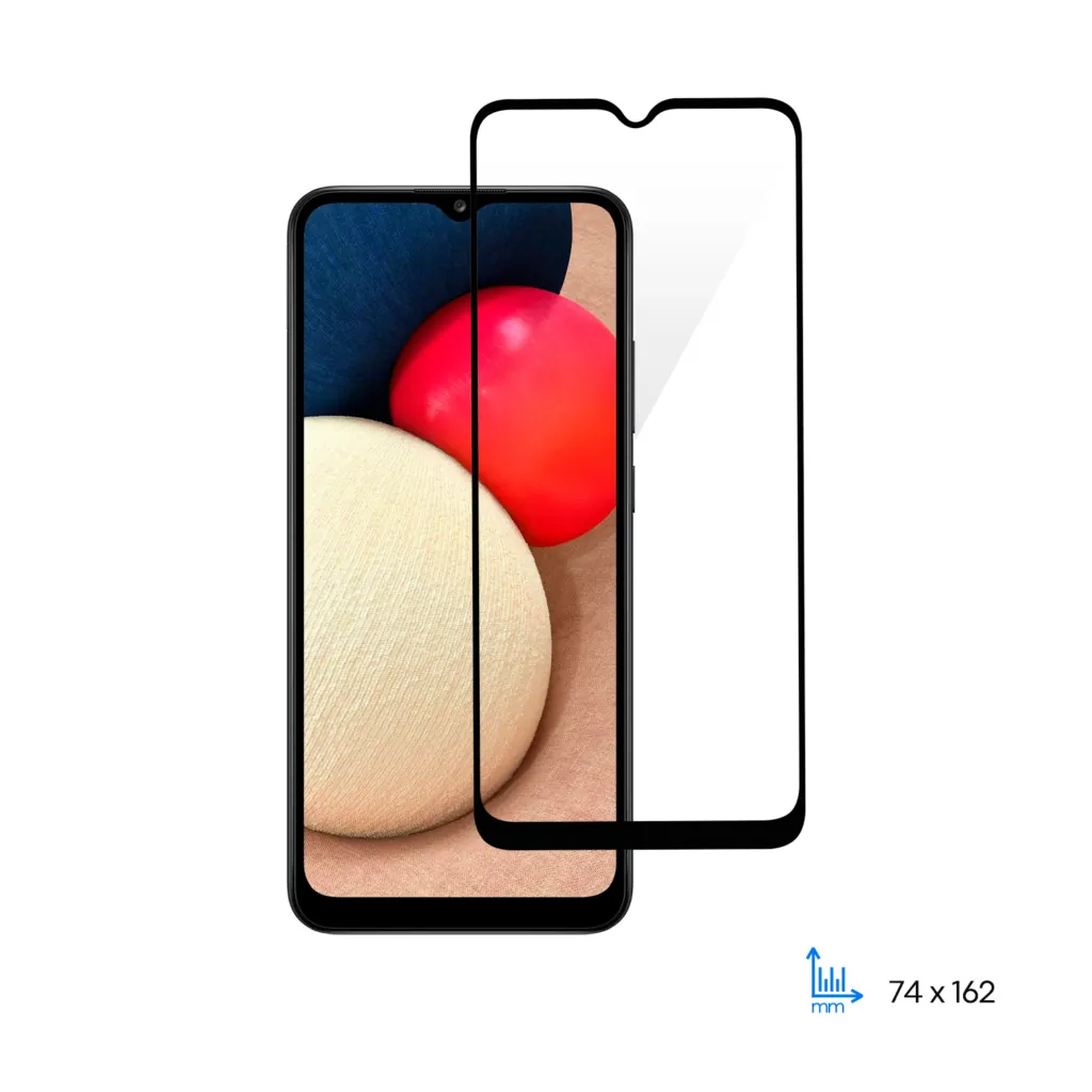 Захисне скло 2E для Samsung Galaxy A02s (A025), 2.5D FCF, black border