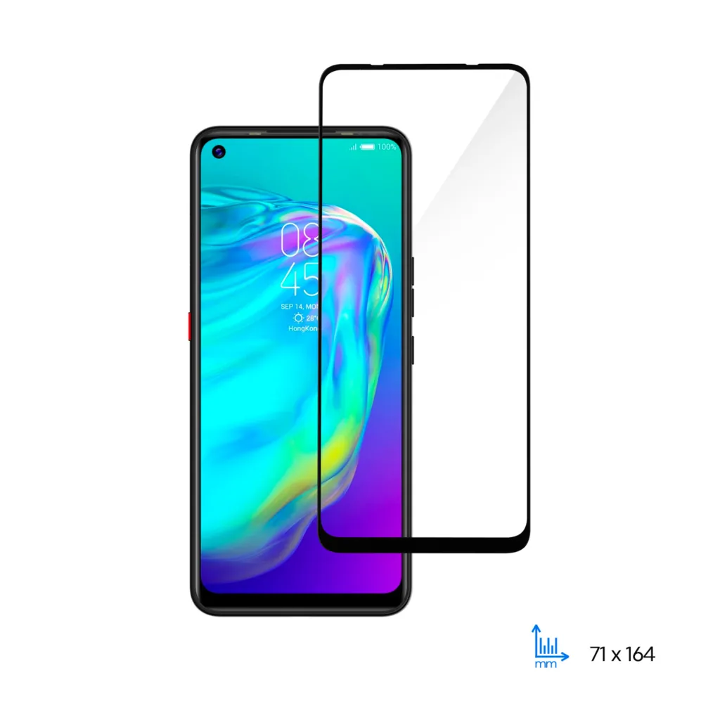 Protective glass 2E Basic for TECNO Pova (LD7), 2.5D FCFG, black border