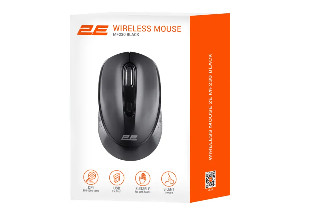 2E Mouse MF230 Silent WL Black