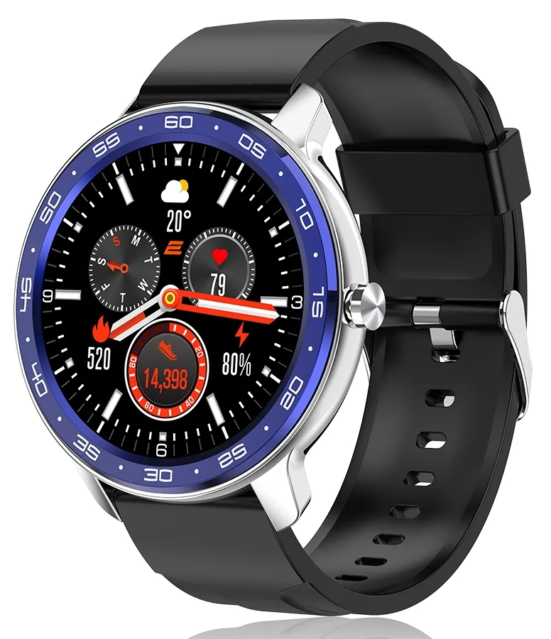2E Смарт-годинник Alpha X 46 mm Silver-Blue