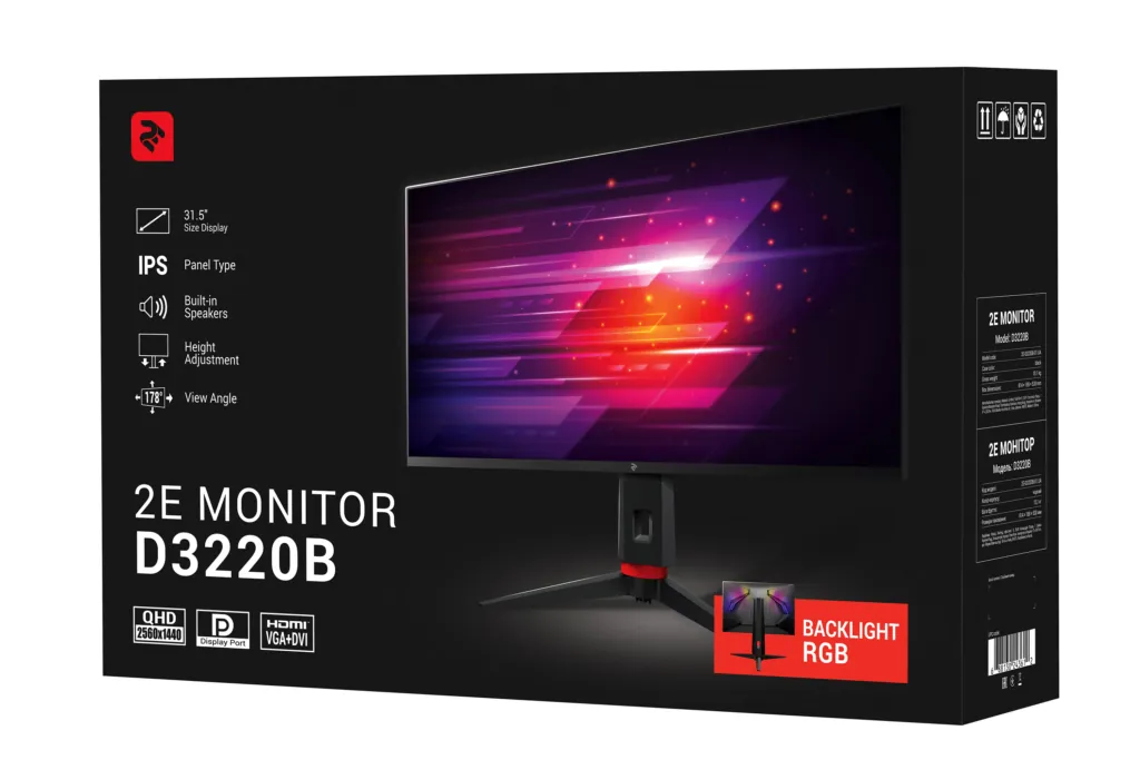 Монитор 2E D3220B Black