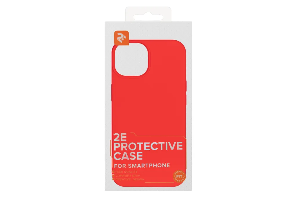 2E Basic case for Apple iPhone 13, Liquid Silicone, Red