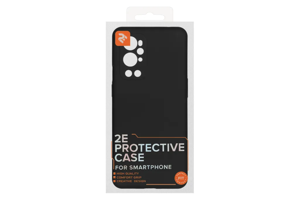 2E Basic case for OnePlus 9 Pro (LE2123), Solid Silicon, Black