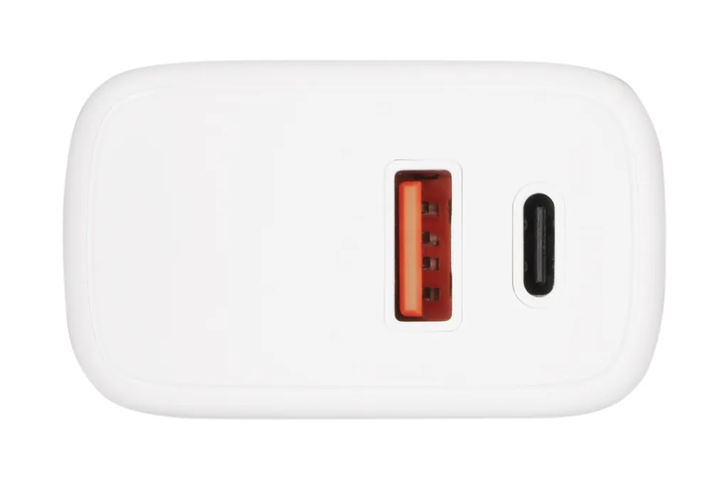 Сетевое ЗУ 2E Wall Charger USB-C PD3.0, USB-A QC3.0, Max 30W, White