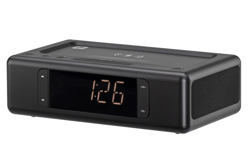 Акустическая док-станция 2E SmartClock Wireless Charging, Black