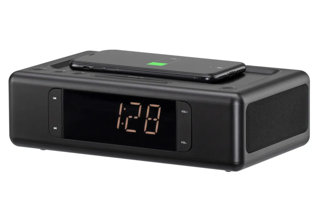 Акустическая док-станция 2E SmartClock Wireless Charging, Black