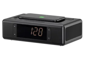 Акустическая док-станция 2E SmartClock Wireless Charging, Black