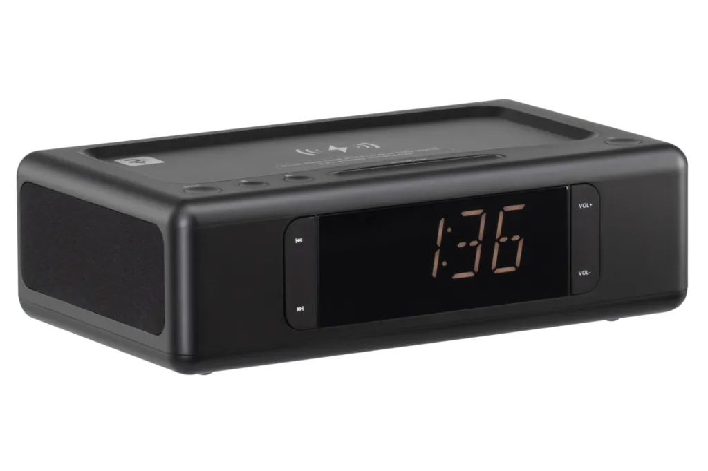 Акустическая док-станция 2E SmartClock Wireless Charging, Black