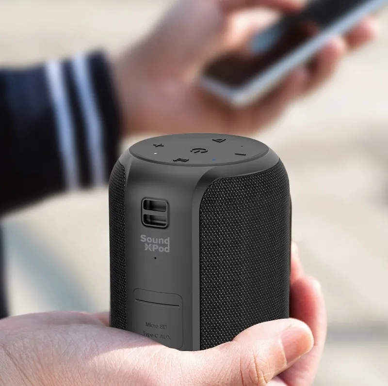 Акустическая система 2E SoundXPod TWS, MP3, Wireless, Waterproof Black