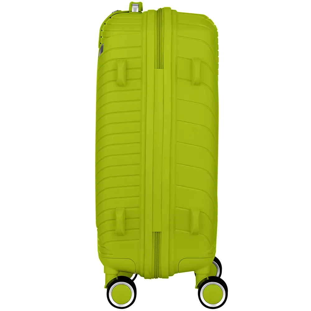 2E Plastic Suitcase, SIGMA, S, 4 Wheels, Apple Green