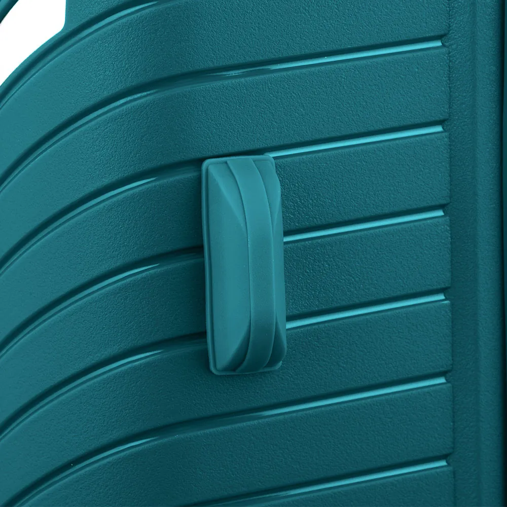 2E Plastic Suitcase, SIGMA, S, 4 Wheels, Aqua Marine