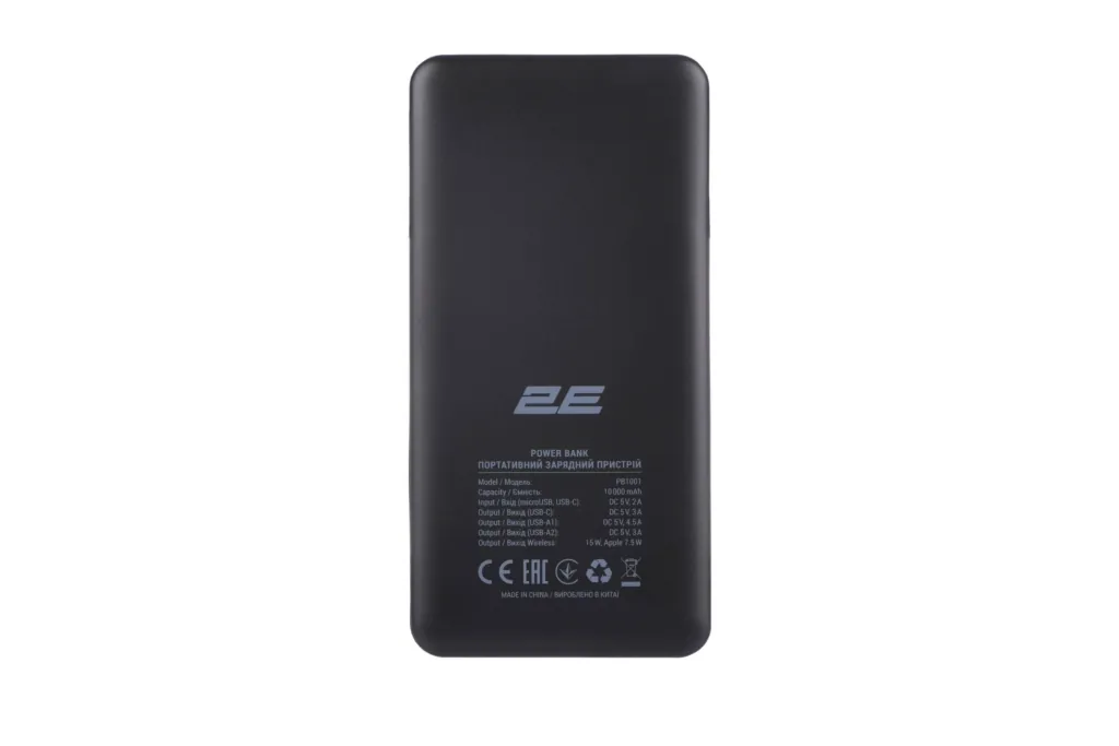 Power Bank 2Е Wireless 10000мАч 20W Black