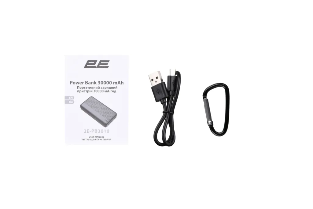 Power bank 2Е Geometry 30000 mAh Black