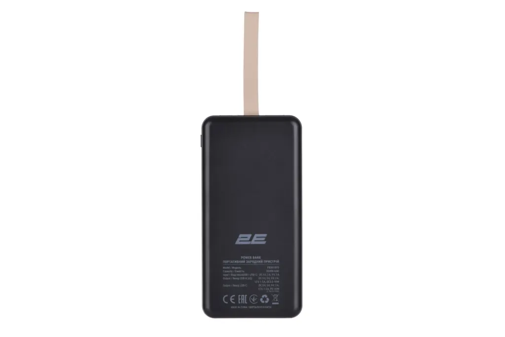 Power bank 2Е Geometry 30000 мАч, PD, QC 18W Black