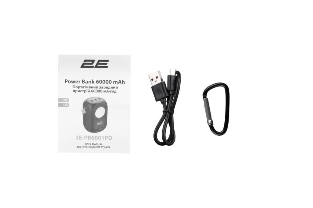 Power Bank 2Е Travel 60000mAh PD Black