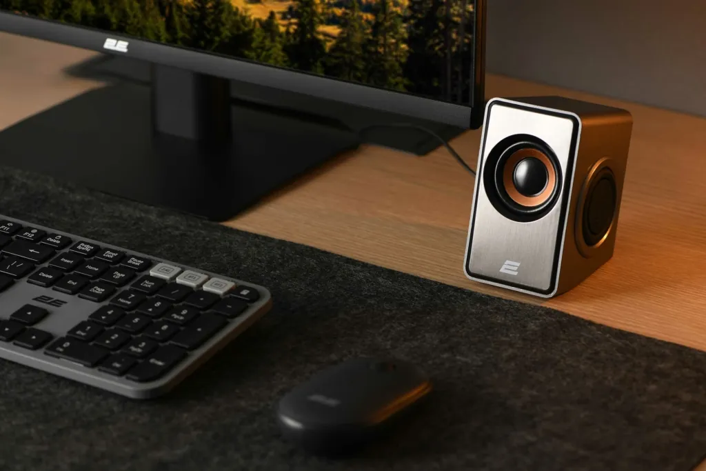 Multimedia speakers 2E PCS204, 2.0, USB, Silver