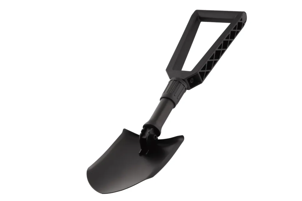 2E Shovel folding Nato-design, 1.5mm, 59cm, 0.96kg, case