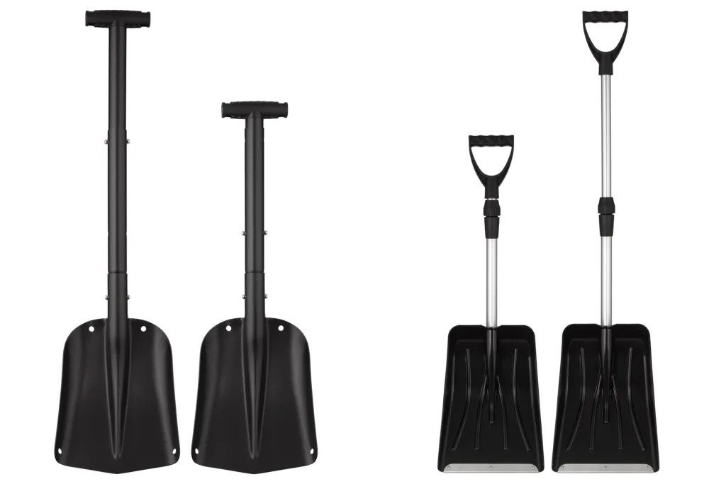 2E Snow shovel Maxima Compact, telescopic, lightweight, aluminum handle, 3mm, 74-100cm, 0.59kg