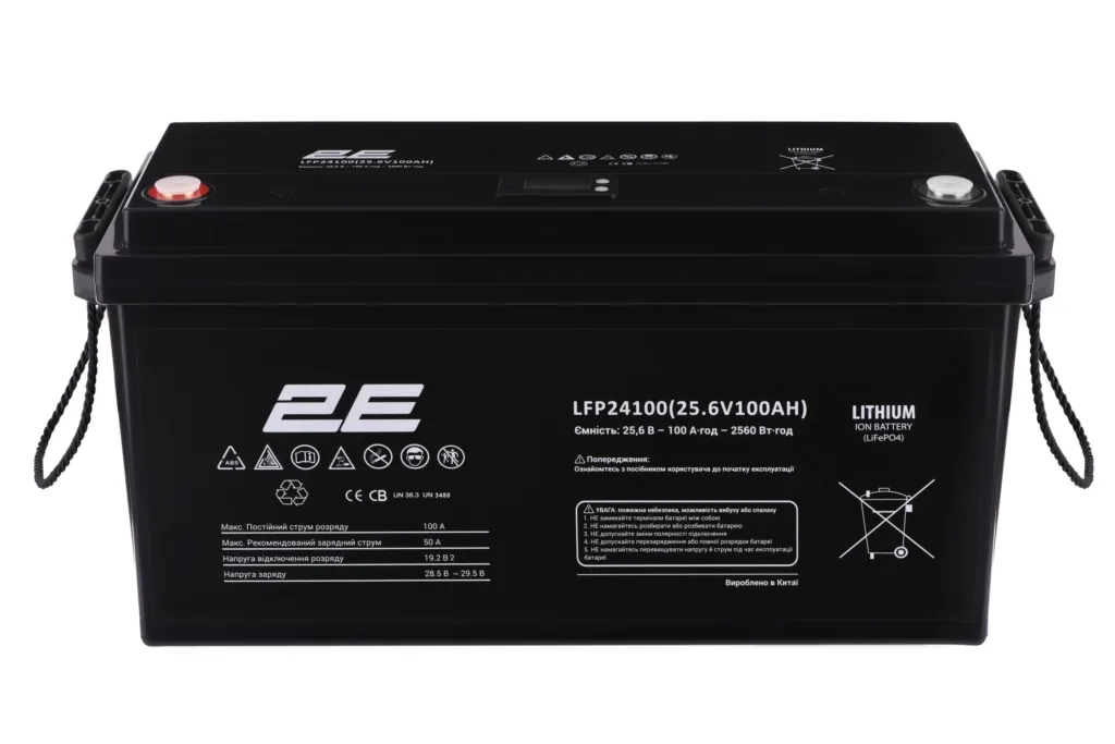 2E-LFP24100 24V/100Ah LiFePo4 Battery