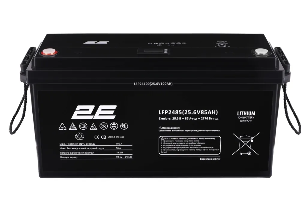 Аккумуляторная батарея 2E LFP2485 24V/85Ah LCD 8S