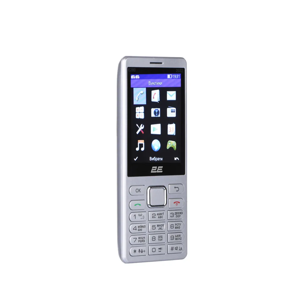 2E Мобільний телефон E280 2022 Dual SIM Silver