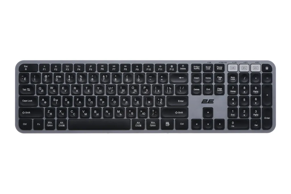 Клавиатура 2E KS240 WL BT Gray
