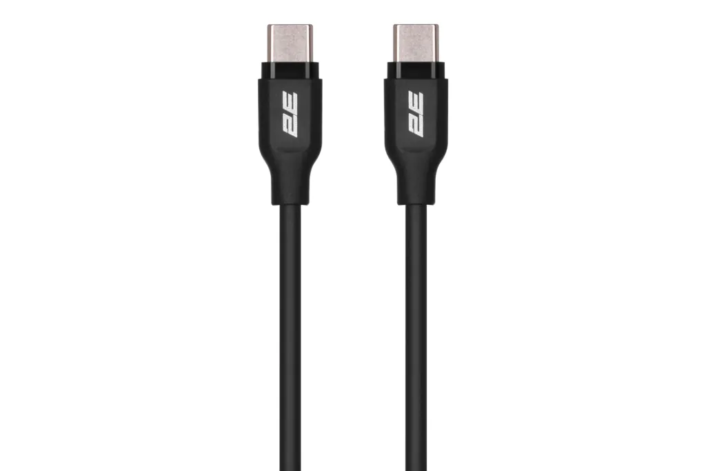 2E Кабель USB-C – USB-C Glow 60W 1m Black