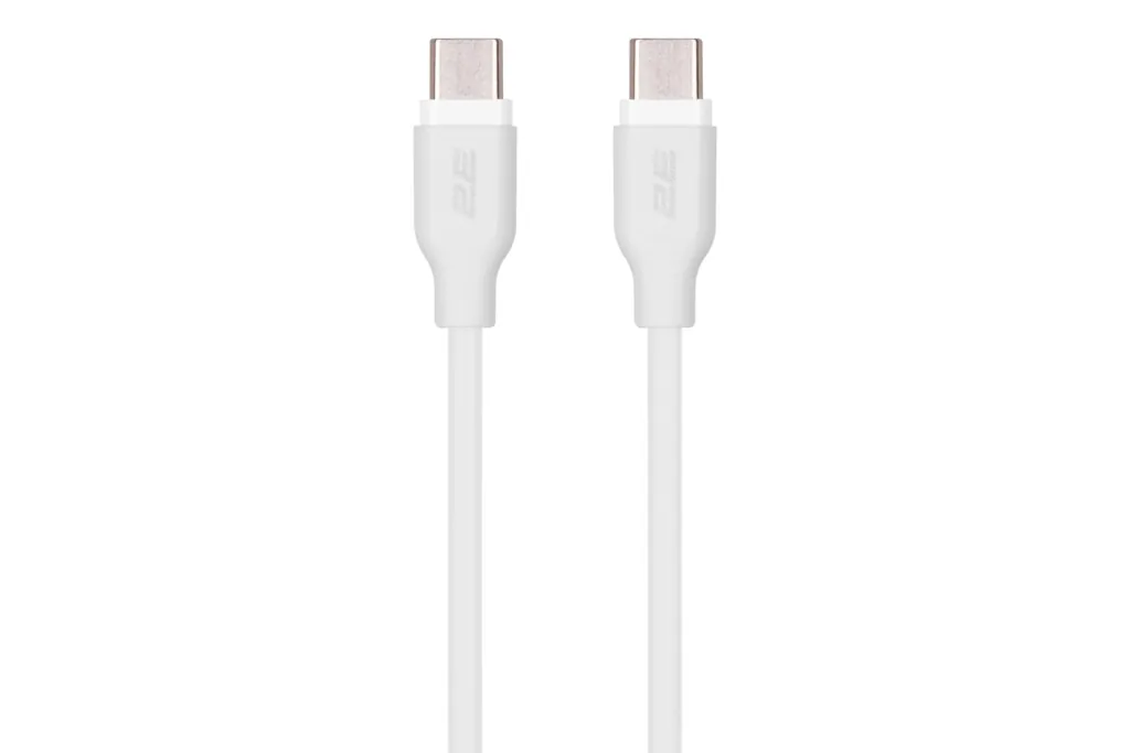 2E Cable USB-C – USB-C, Glow, 60W, 1m, white